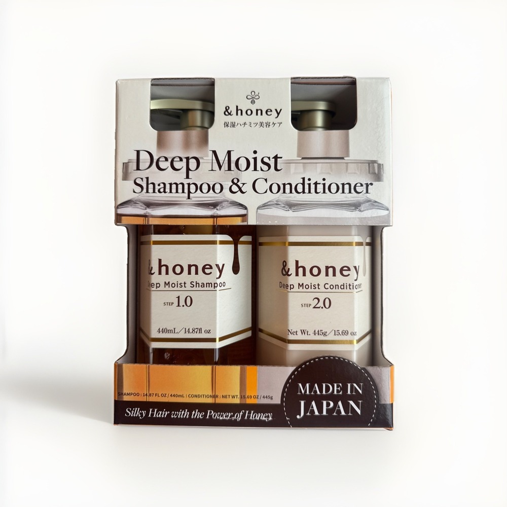 &honey Deep Moist Hair Shampoo Conditioner Set 440ml 445ml Japan 1968702